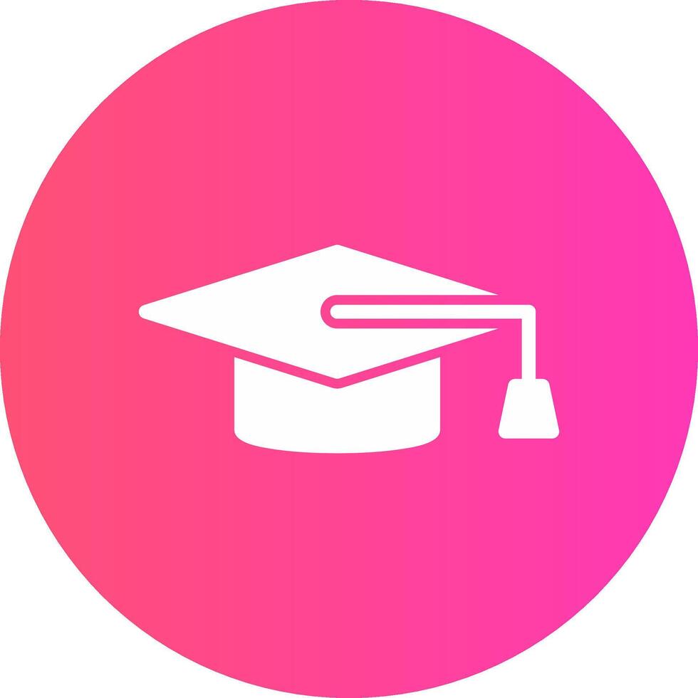 diseño de icono creativo de gorra de graduación vector