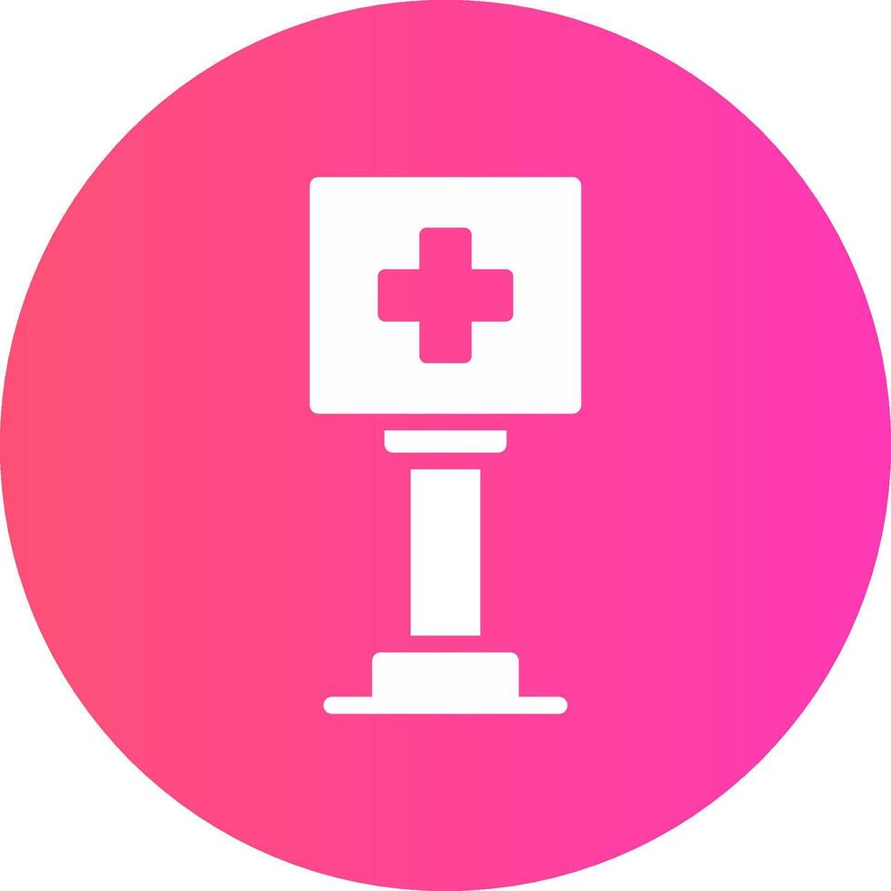 Healthcare Sign Board Creative Icon Design vector