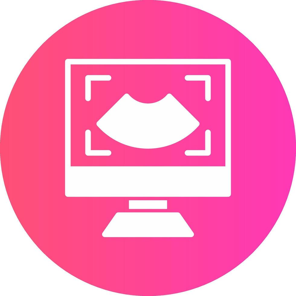 Ultrasound Creative Icon Design vector