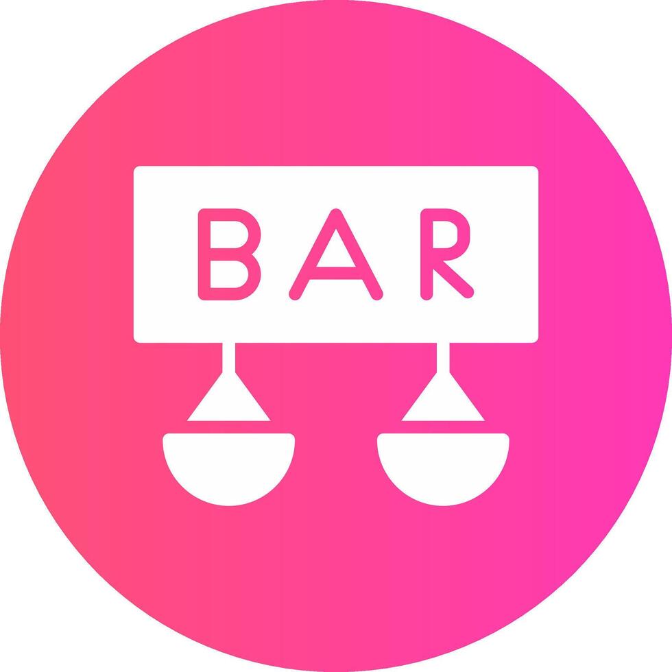 Bar Creative Icon Design vector