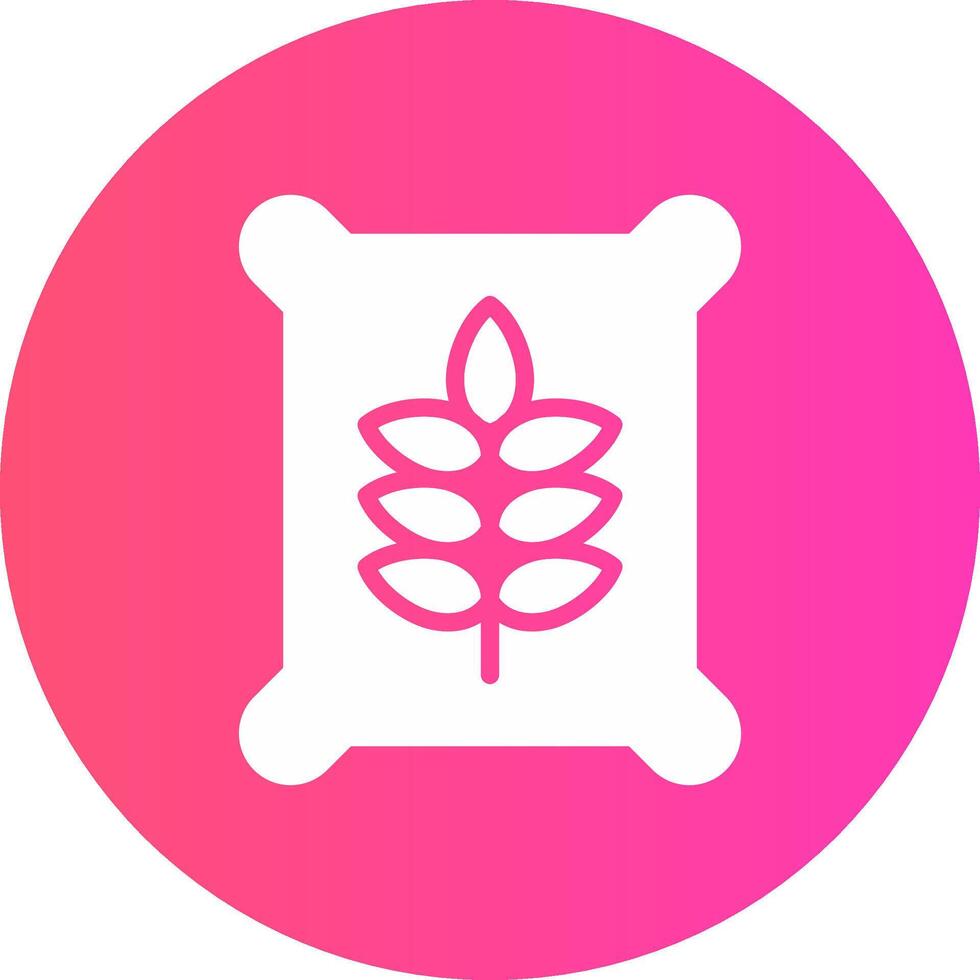 Seed Bag Creative Icon Design vector