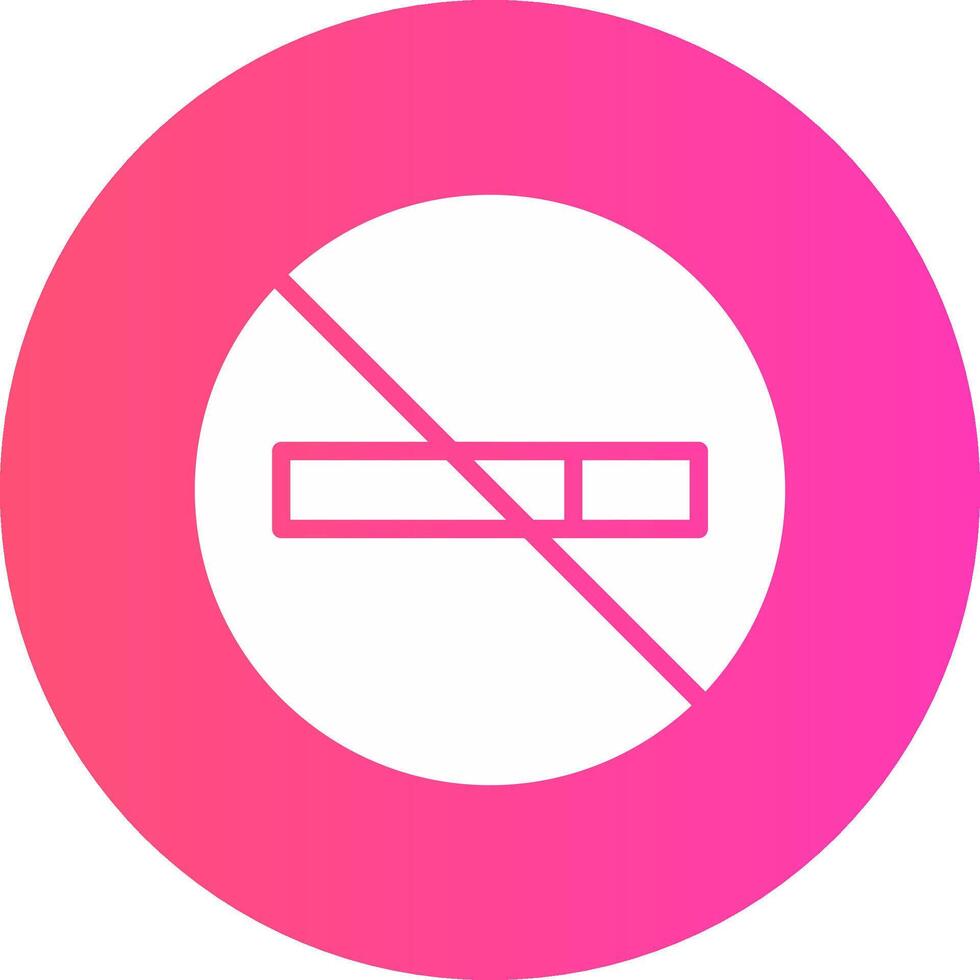 No Smoke Creative Icon Design vector