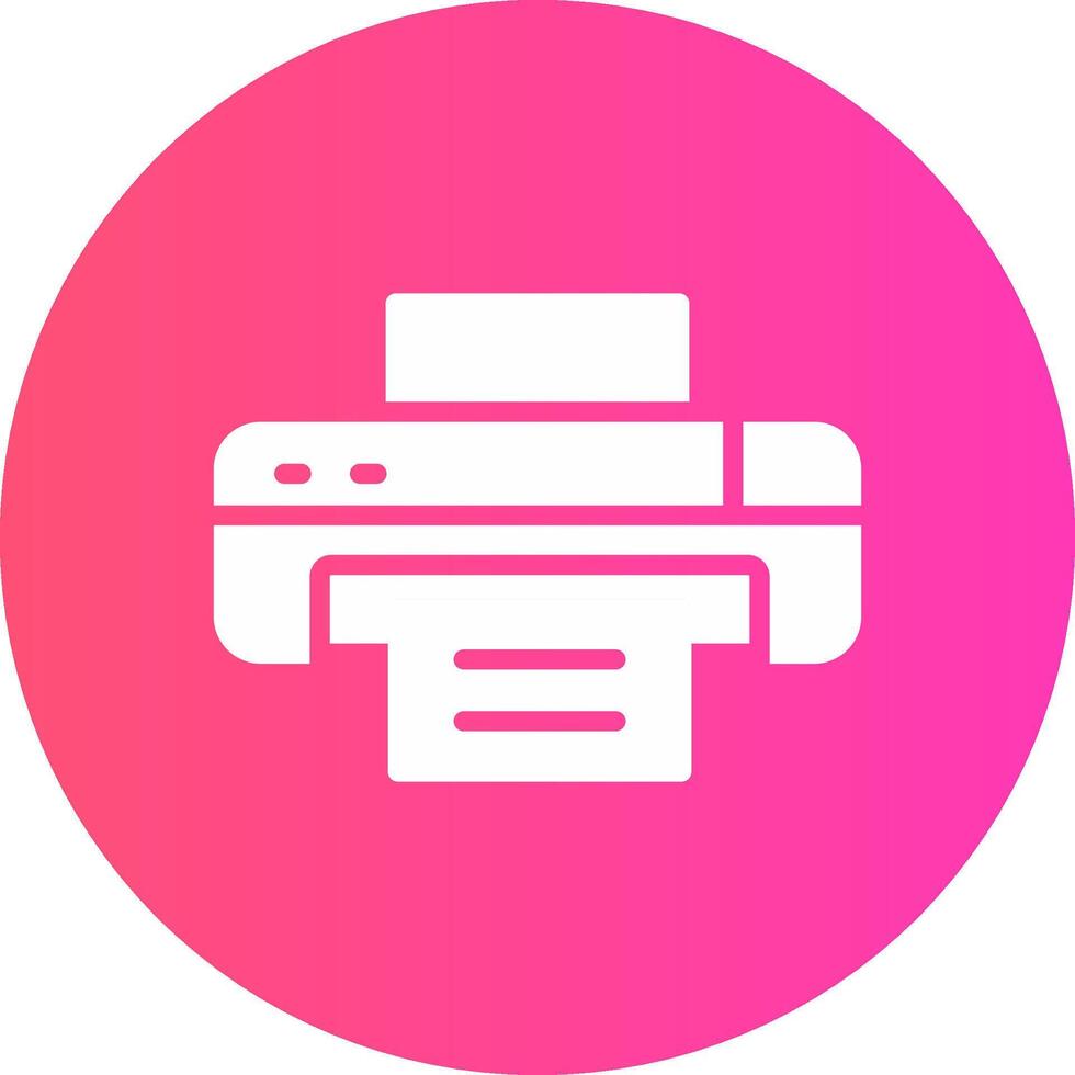 glyph Gradient Circle Design vector
