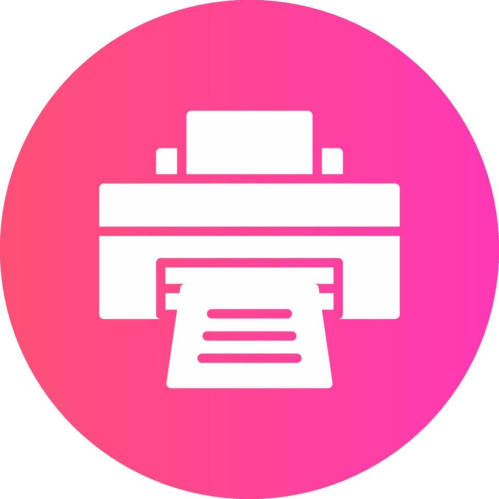 Printer Creative Icon Design vector