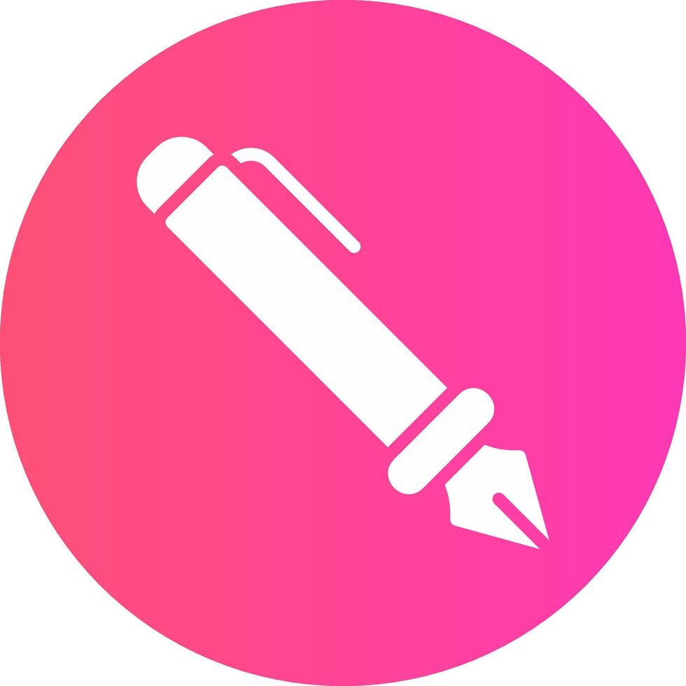 Fountain Pen Creative Icon Design vector