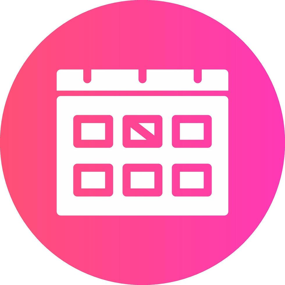 glyph Gradient Circle Design vector