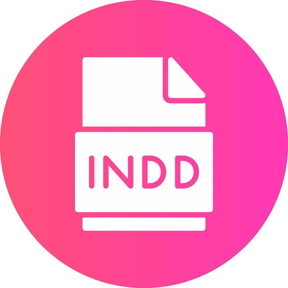 Indd File Creative Icon Design vector