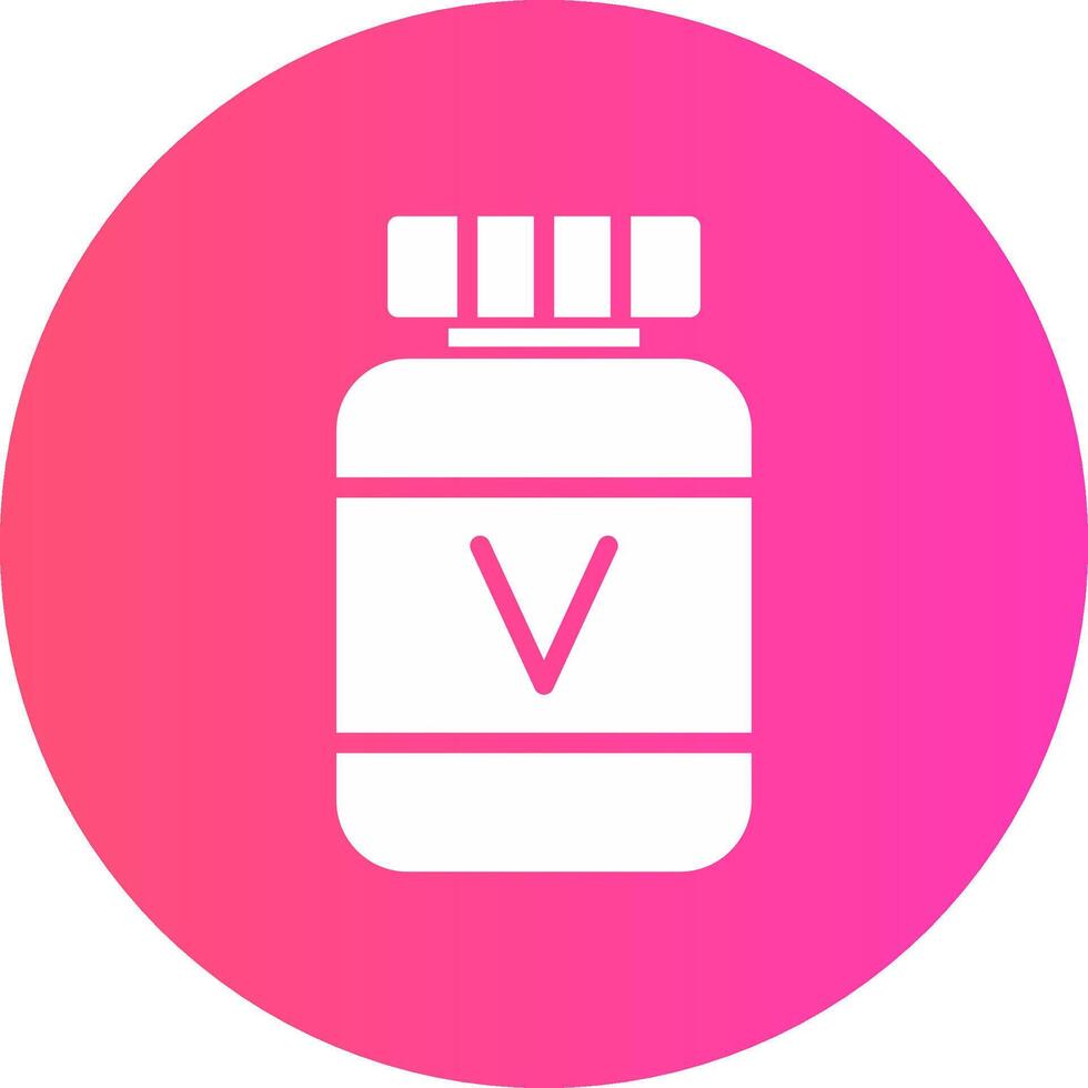 diseño de icono creativo de vitamina vector