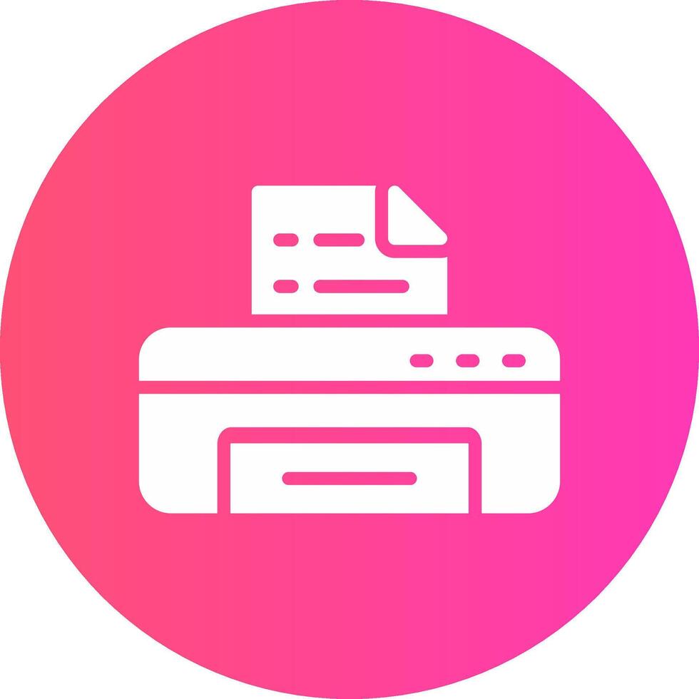 diseño de icono creativo de impresora vector