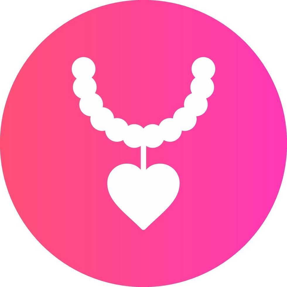 Pearl Necklace Creative Icon Design vector