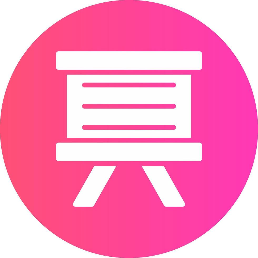 White Board Creative Icon Design vector