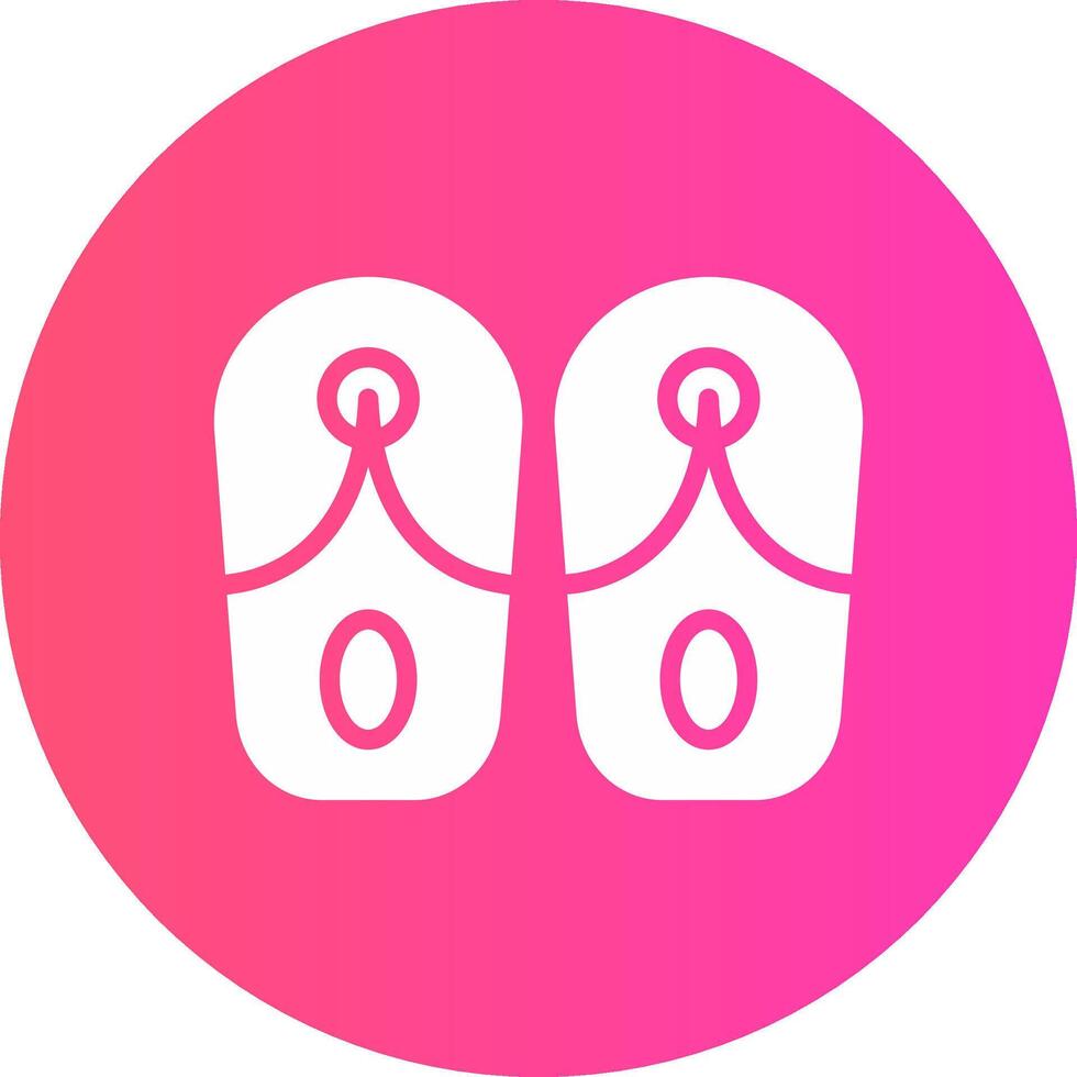 Slippers Creative Icon Design vector