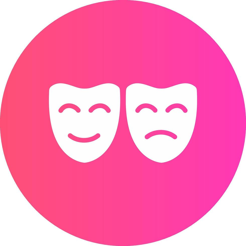 diseño de icono creativo de máscaras de teatro vector