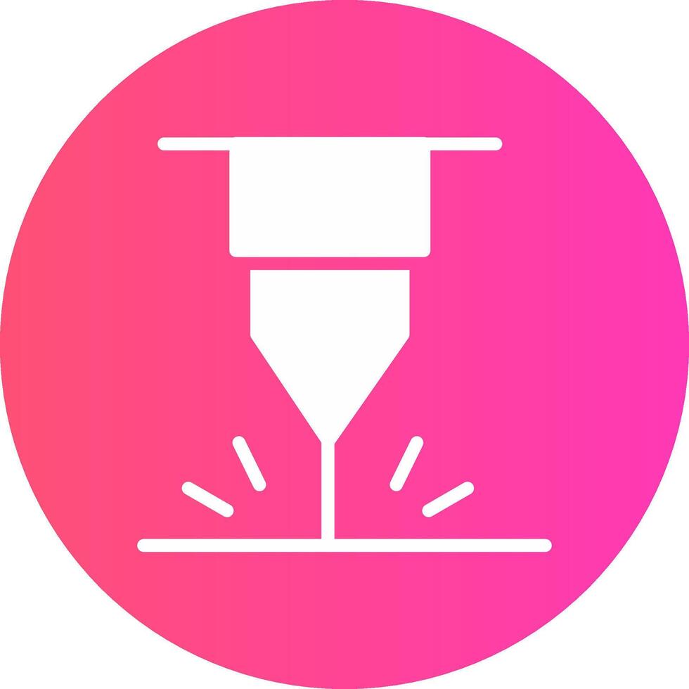 glyph Gradient Circle Design vector