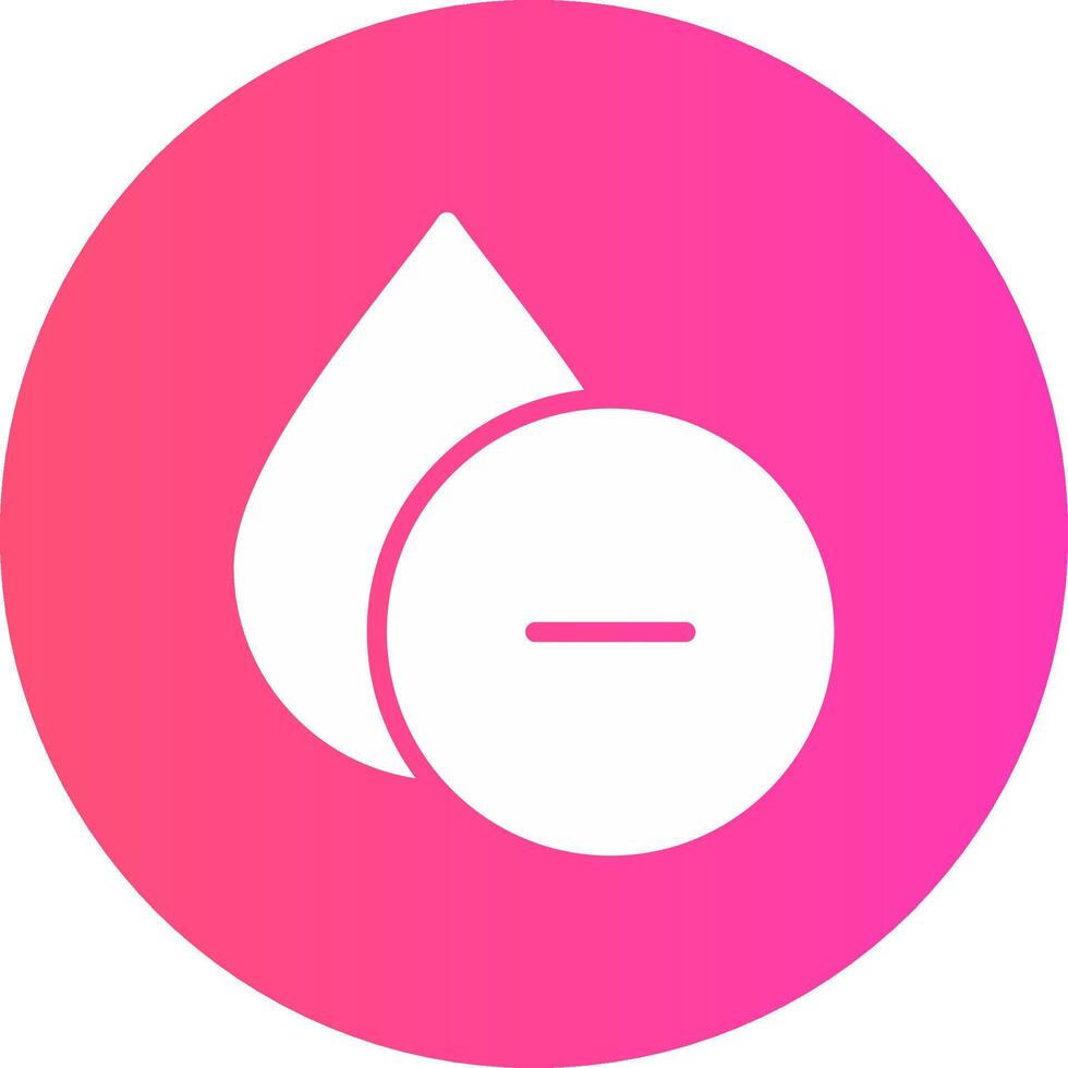 glyph Gradient Circle Design vector