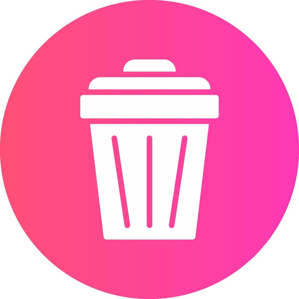 Trash Can Creative Icon Design vector