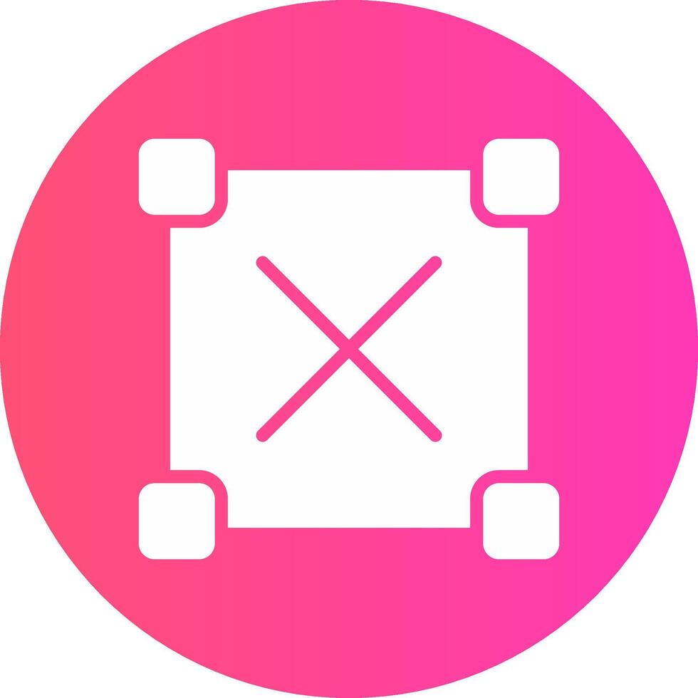 glyph Gradient Circle Design vector