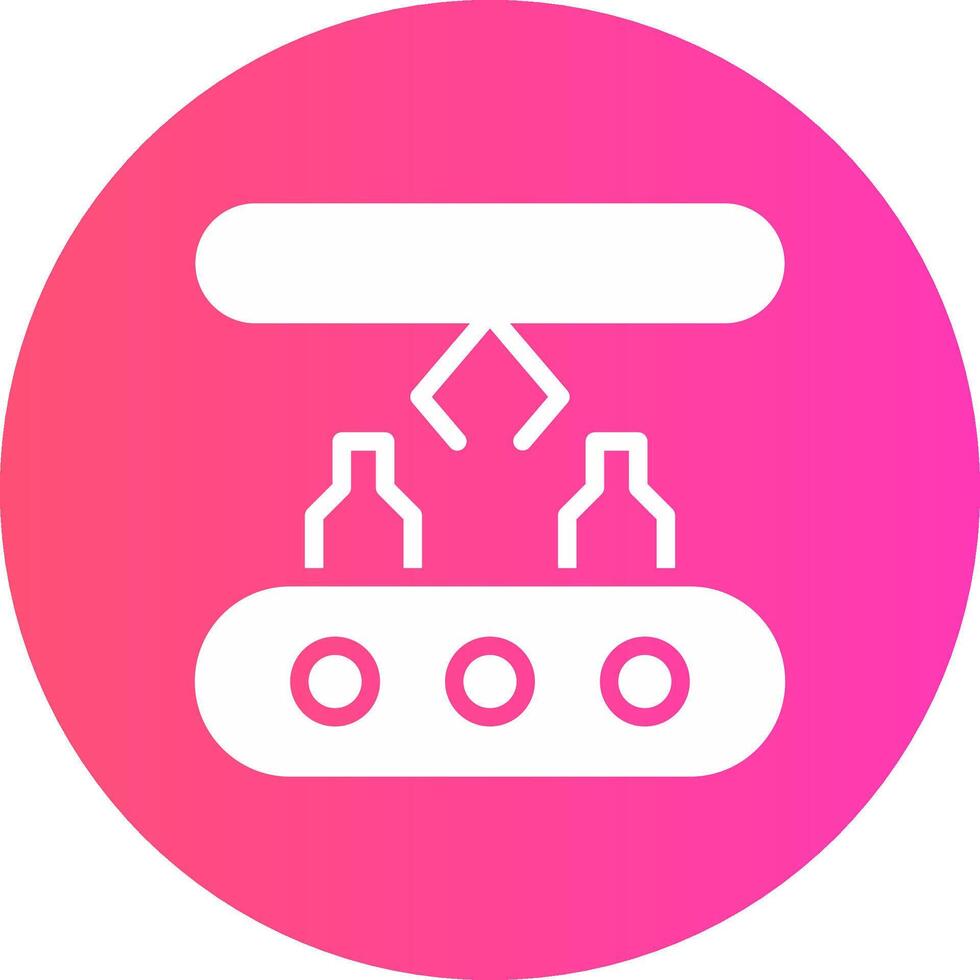 Conveyor Belt Creative Icon Design vector