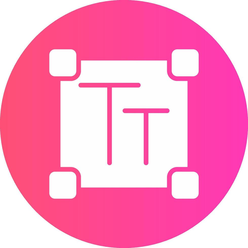 glyph Gradient Circle Design vector