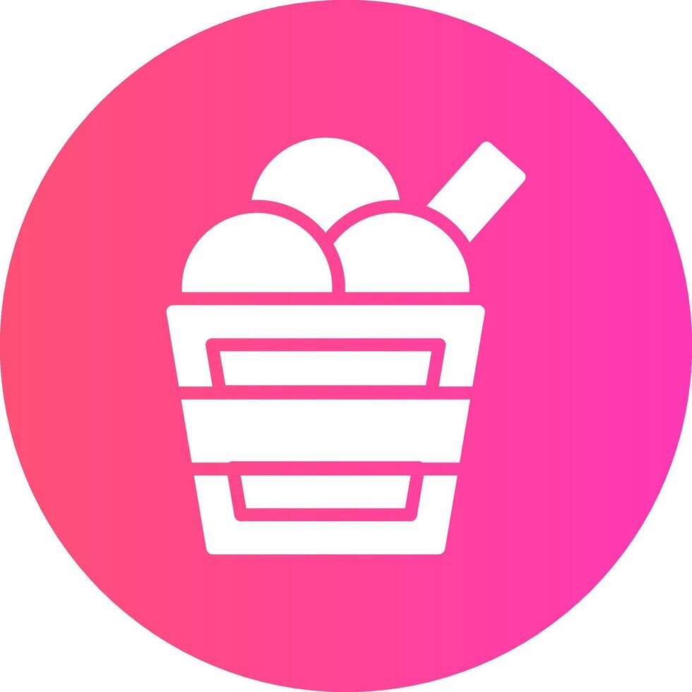 glyph Gradient Circle Design vector