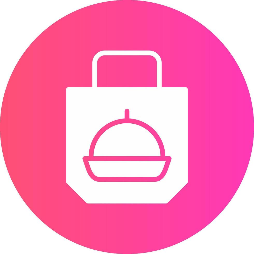 glyph Gradient Circle Design vector