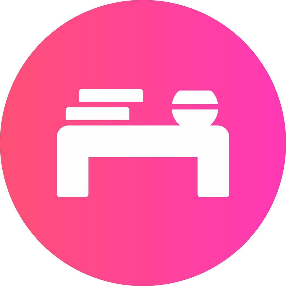 glyph Gradient Circle Design vector