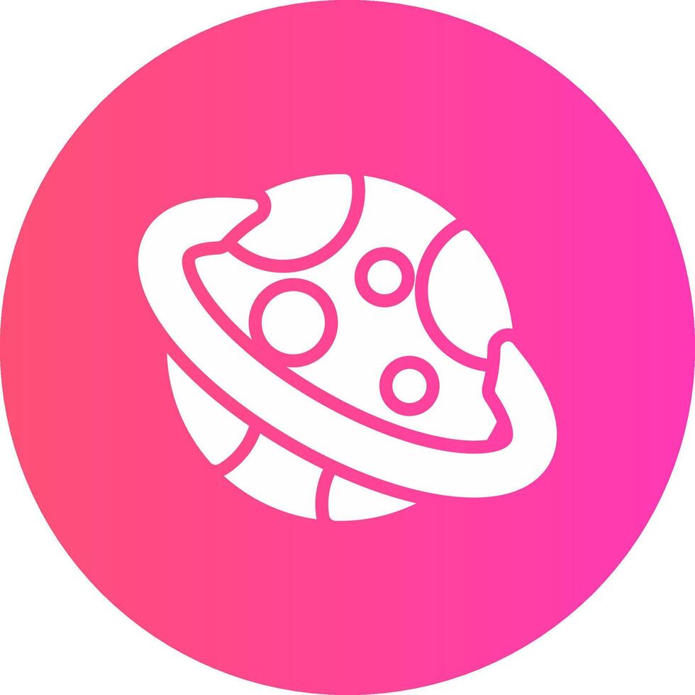 glyph Gradient Circle Design vector