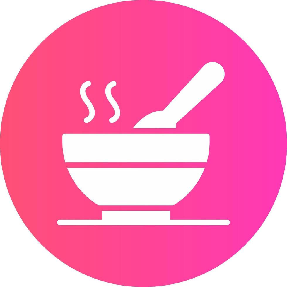 glyph Gradient Circle Design vector