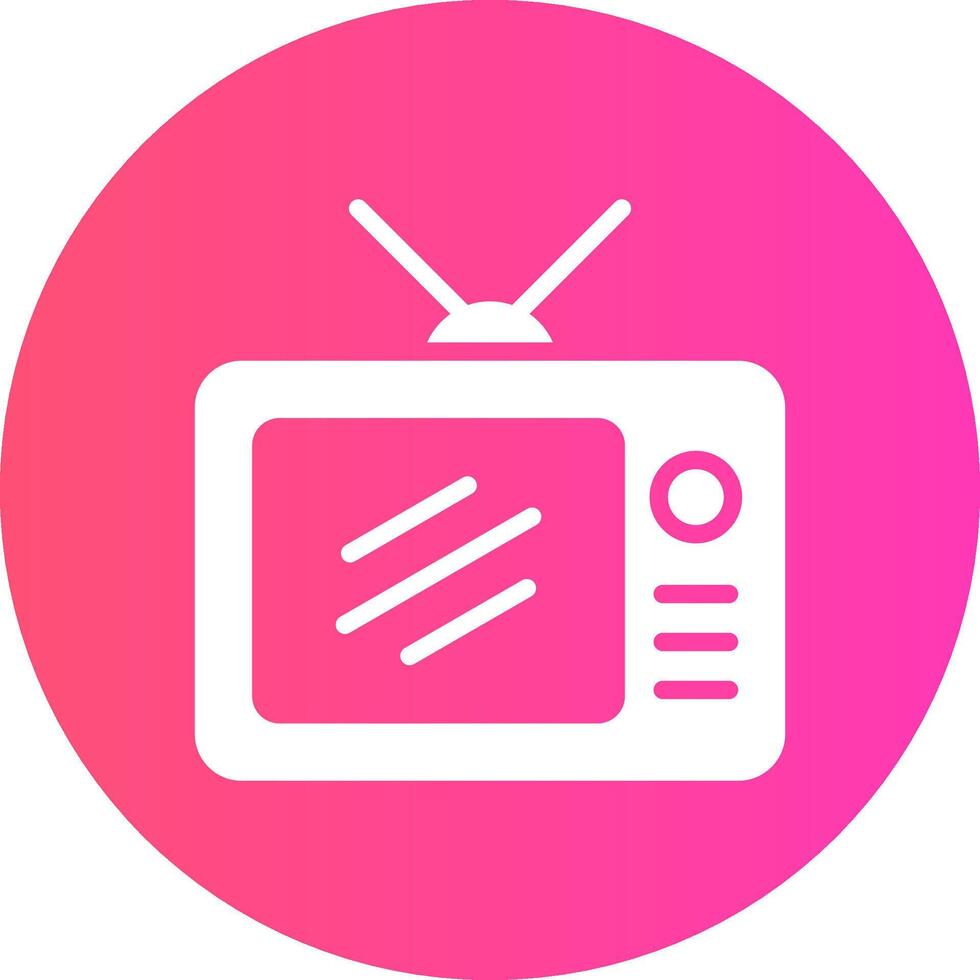 glyph Gradient Circle Design vector