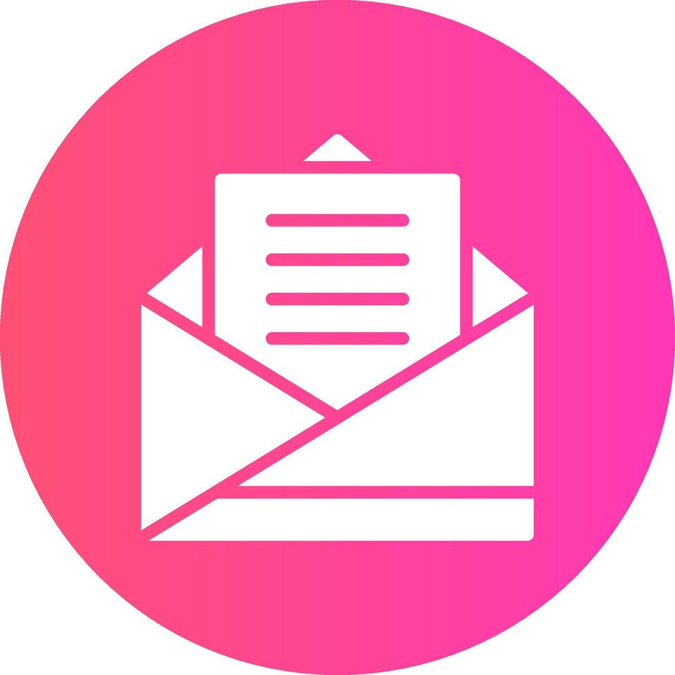glyph Gradient Circle Design vector