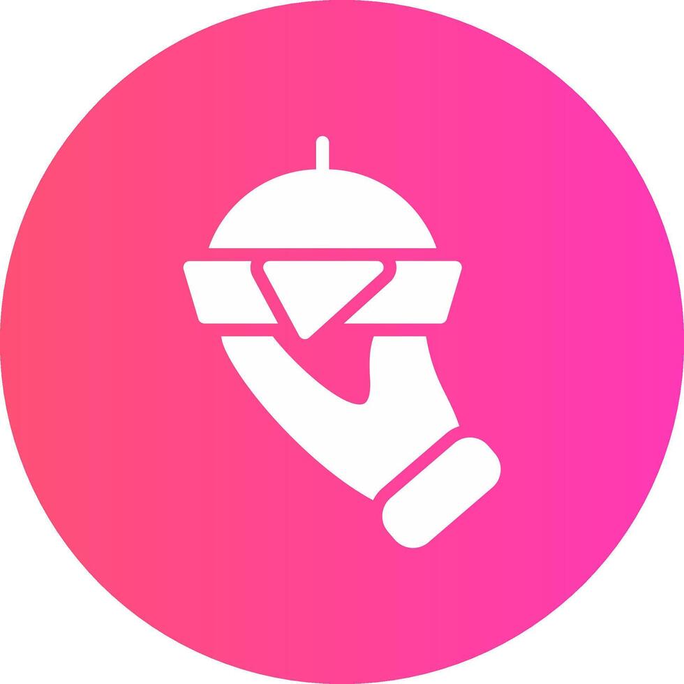 glyph Gradient Circle Design vector