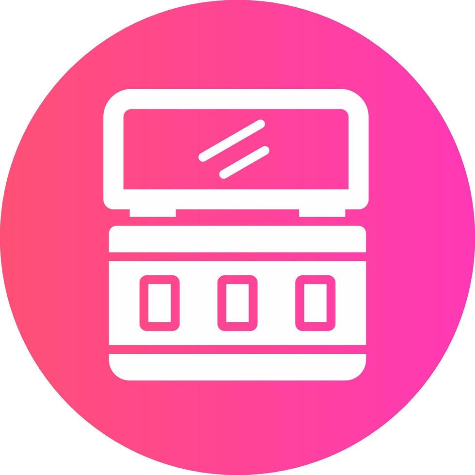 glyph Gradient Circle Design vector