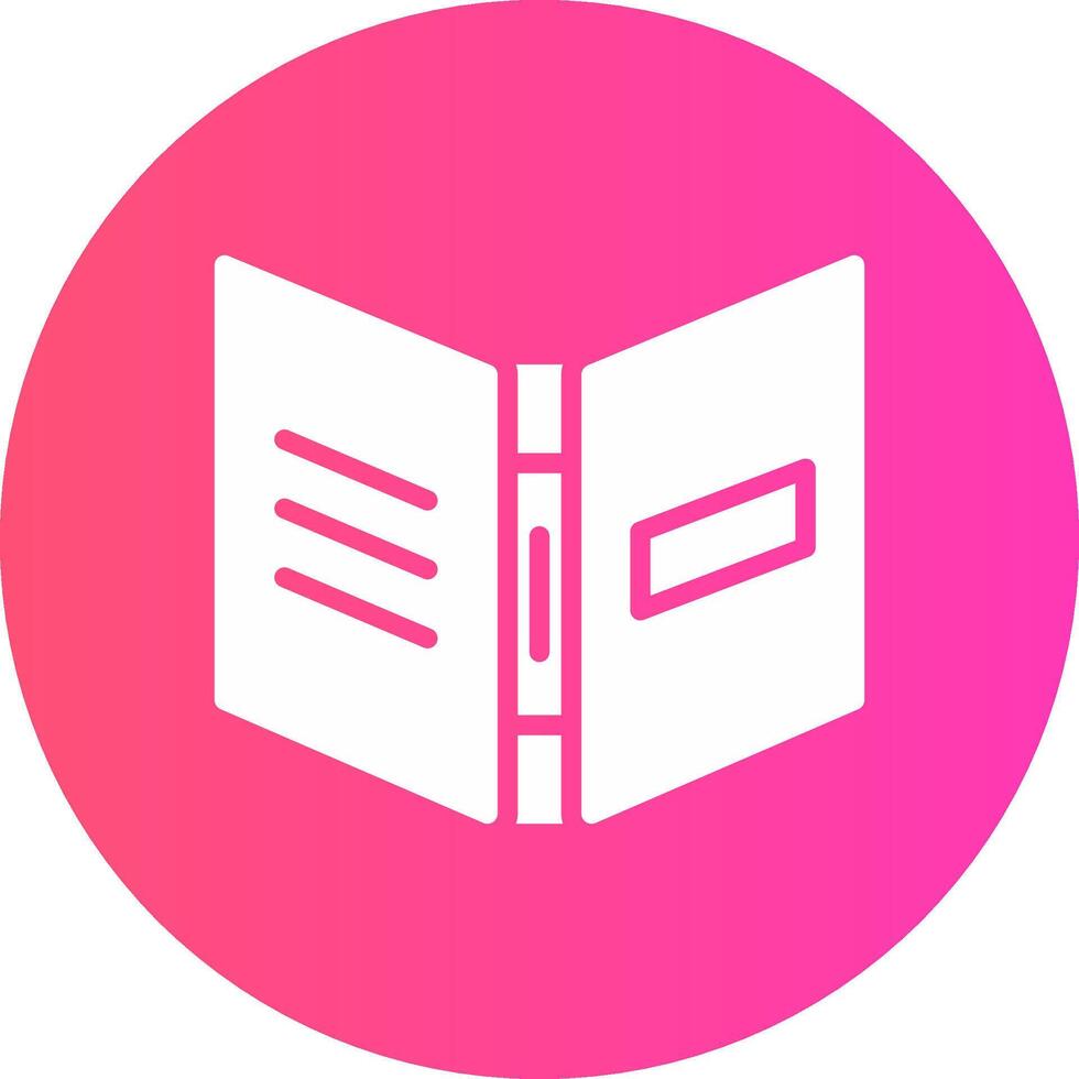 glyph Gradient Circle Design vector