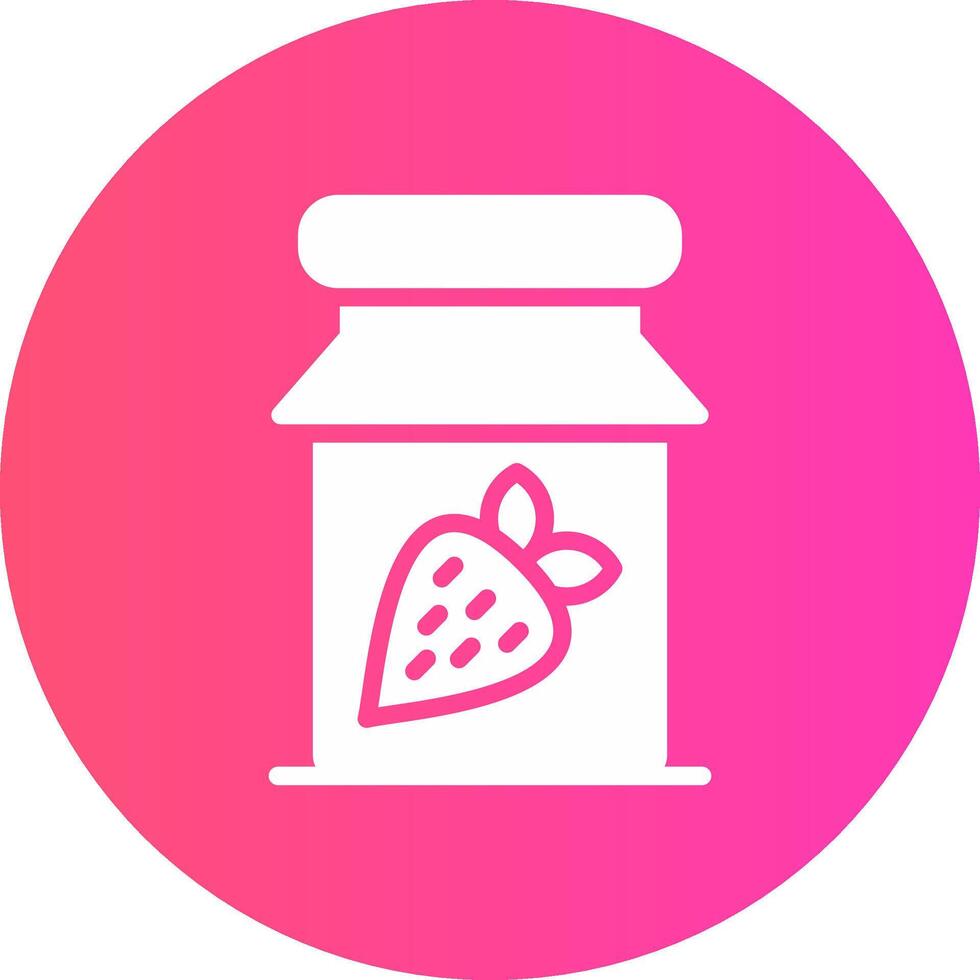 glyph Gradient Circle Design vector