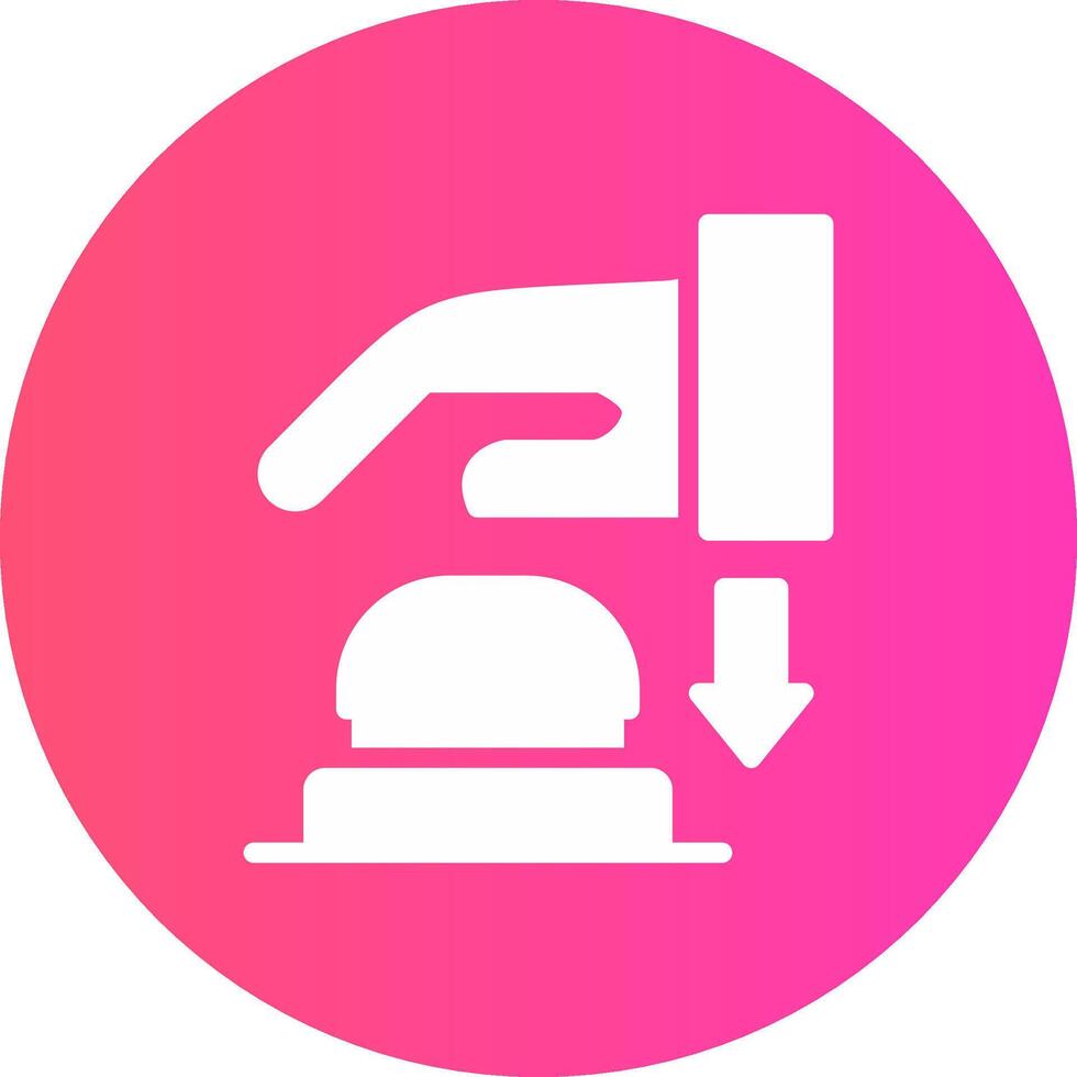 glyph Gradient Circle Design vector