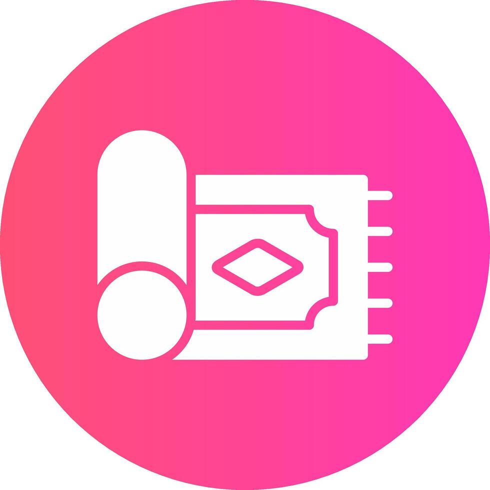 glyph Gradient Circle Design vector