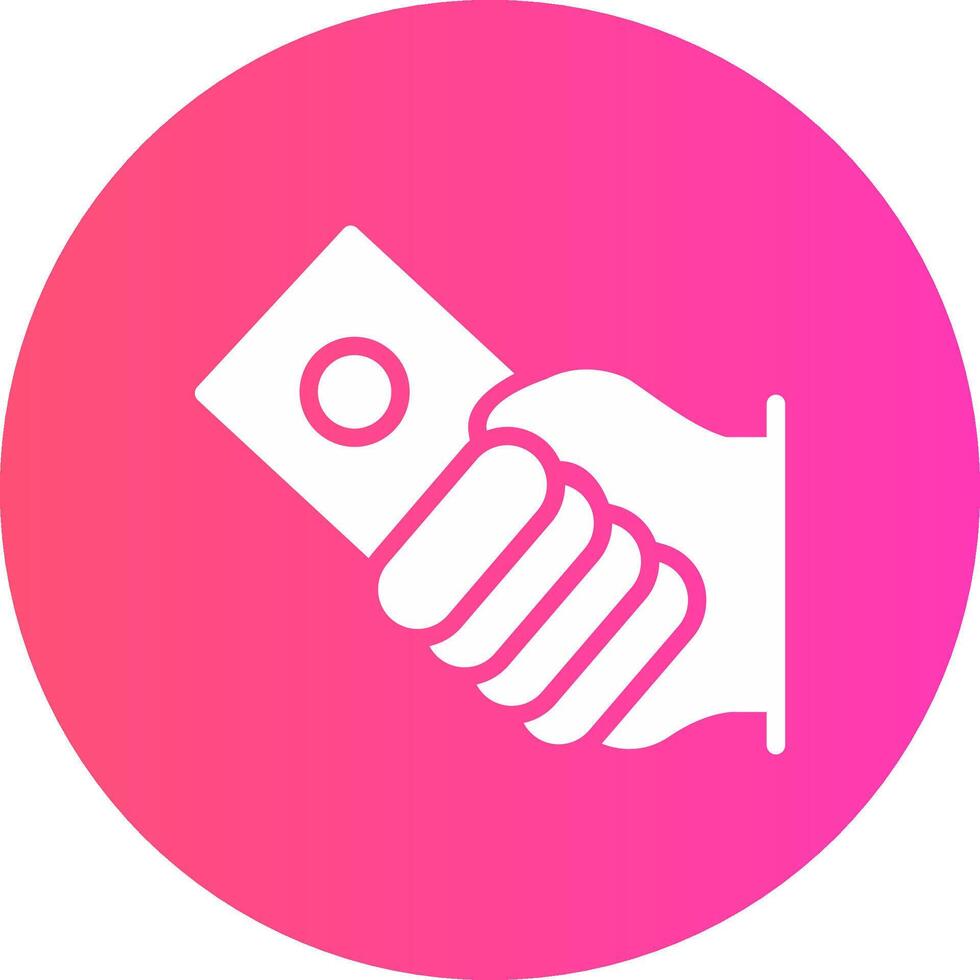 glyph Gradient Circle Design vector