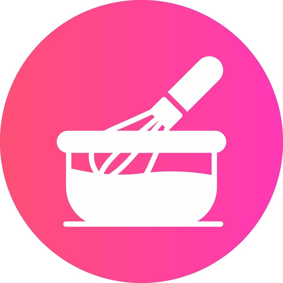glyph Gradient Circle Design vector