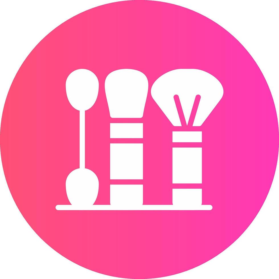 glyph Gradient Circle Design vector