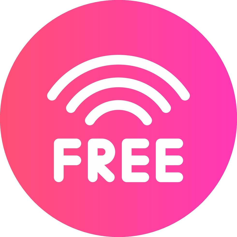 glyph Gradient Circle Design vector