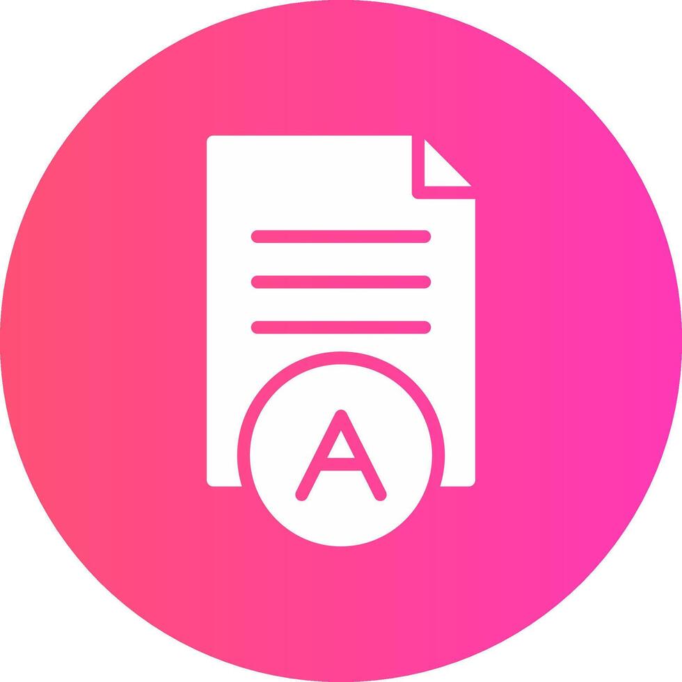 glyph Gradient Circle Design vector