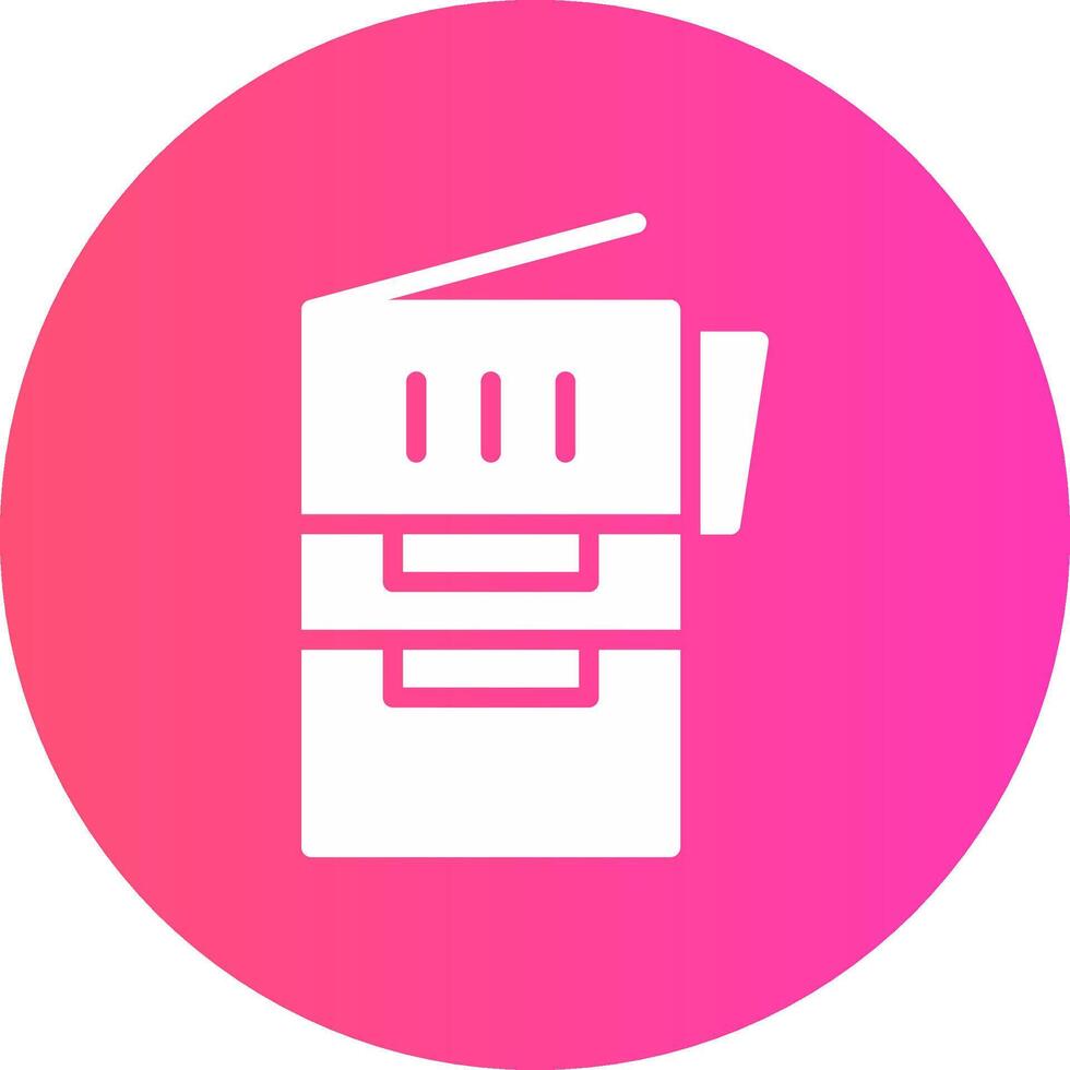 glyph Gradient Circle Design vector