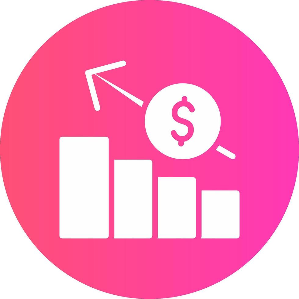 glyph Gradient Circle Design vector
