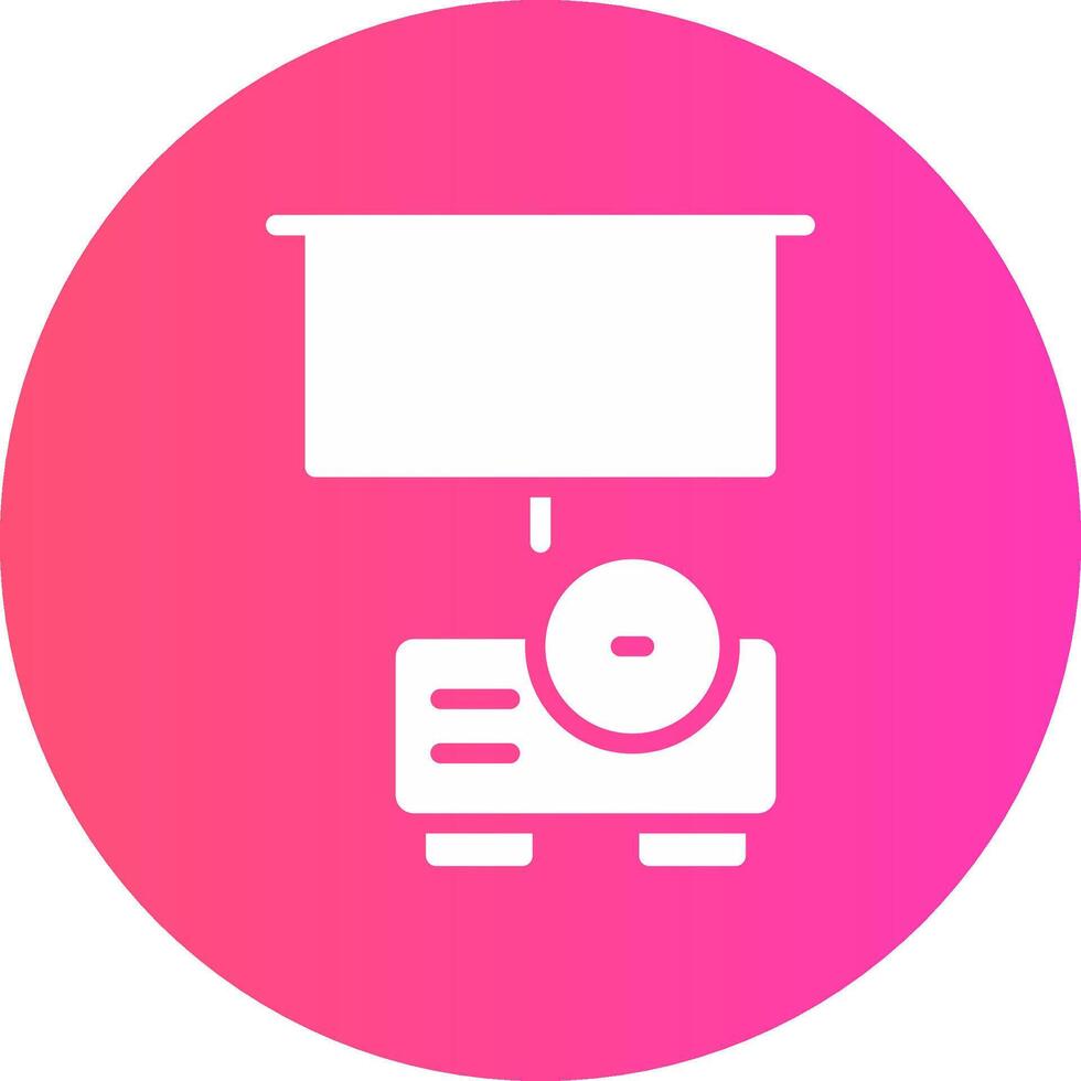 glyph Gradient Circle Design vector