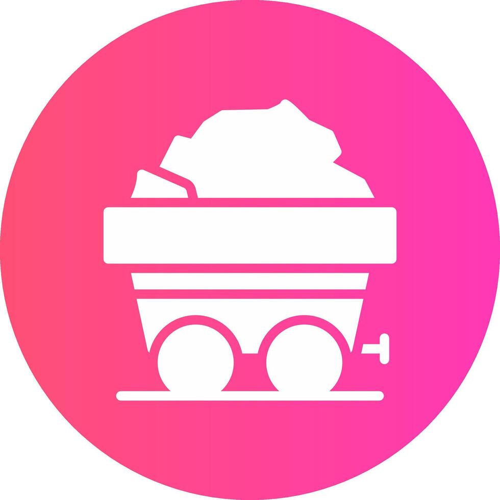 glyph Gradient Circle Design vector