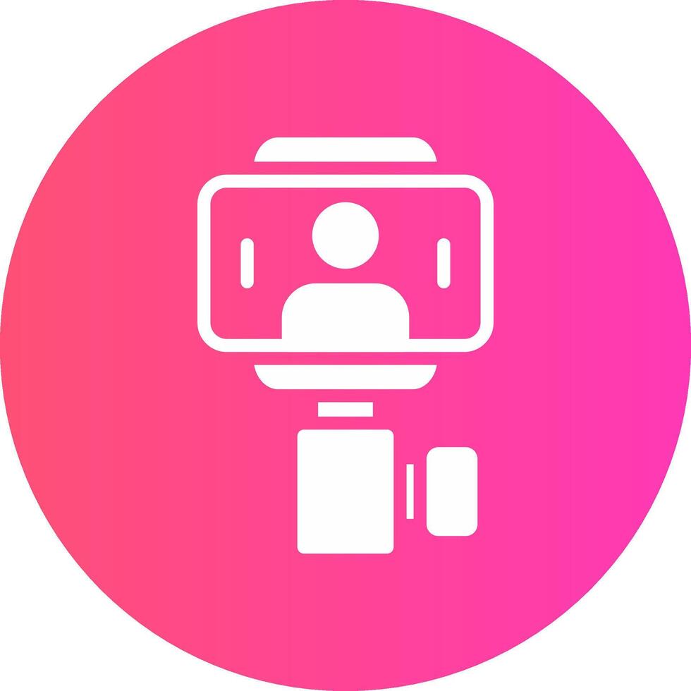 glyph Gradient Circle Design vector