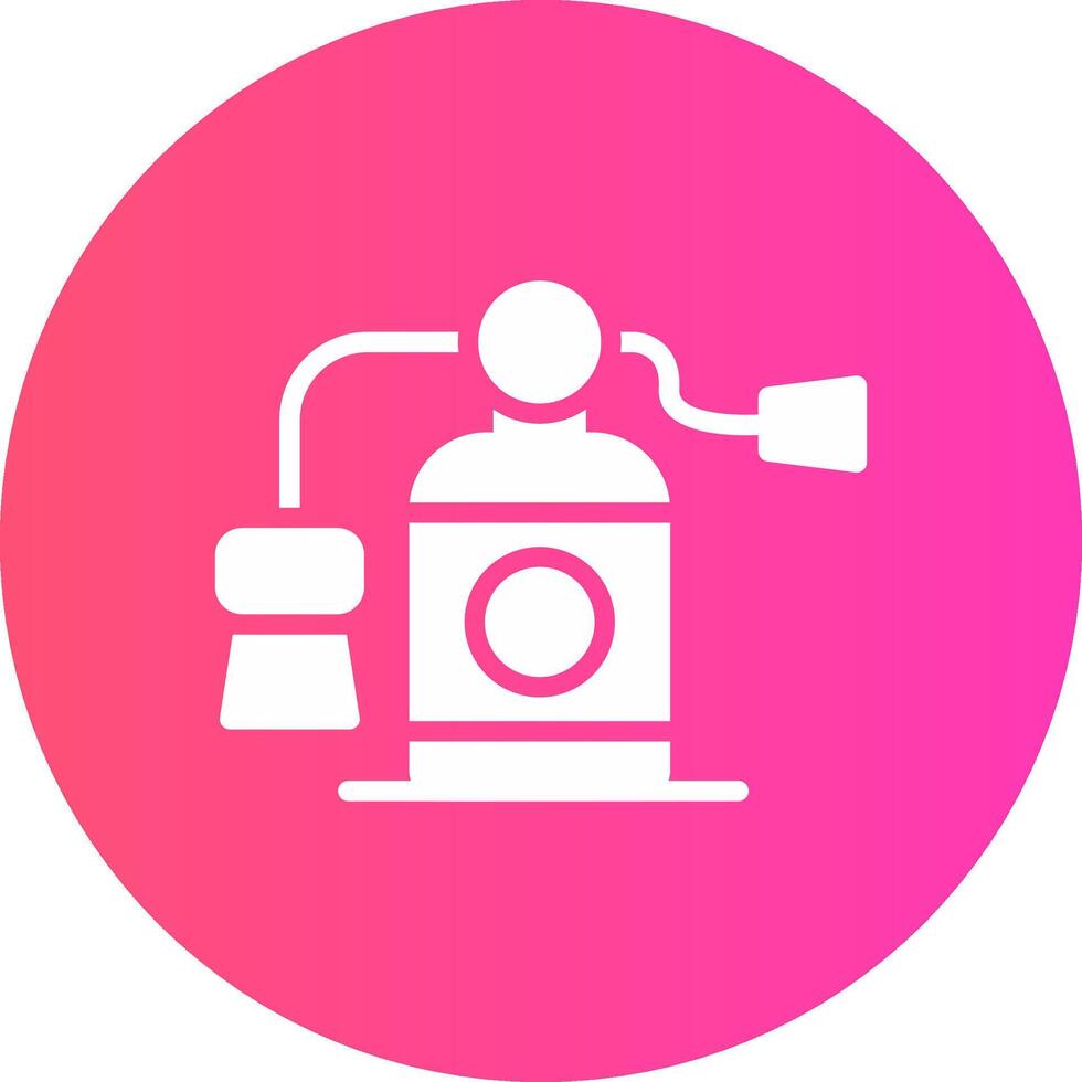 glyph Gradient Circle Design vector