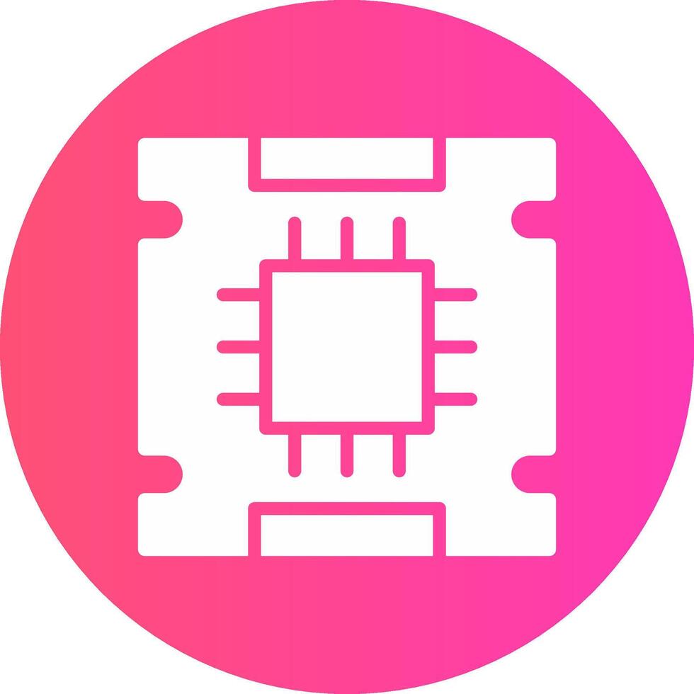 glyph Gradient Circle Design vector