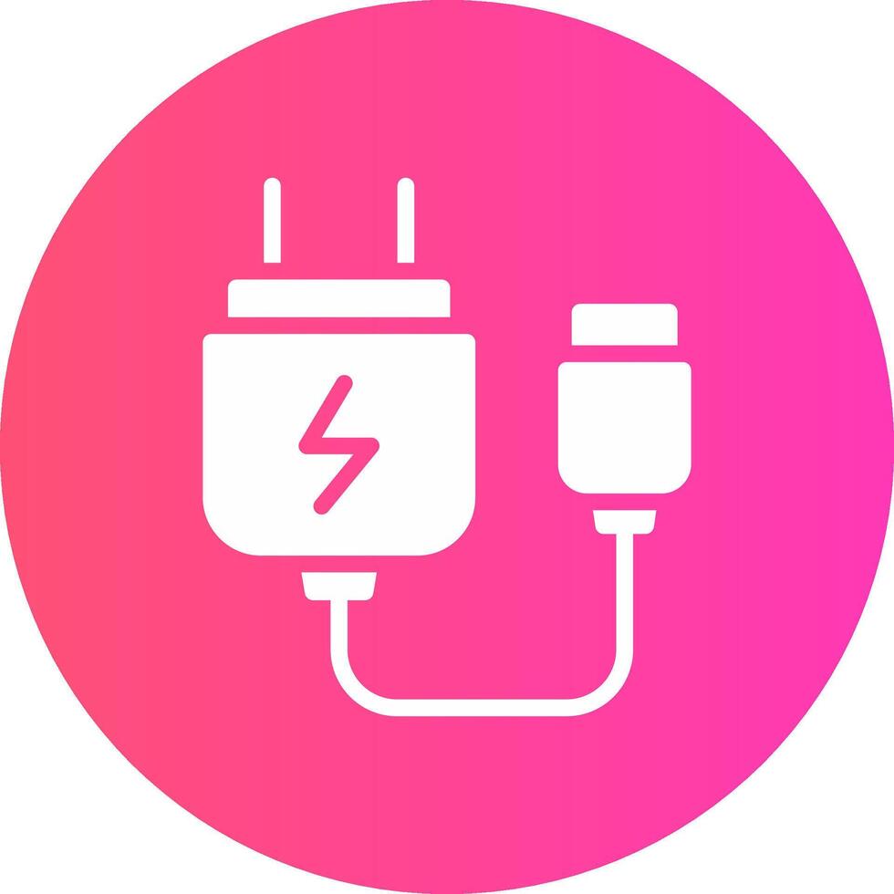 glyph Gradient Circle Design vector