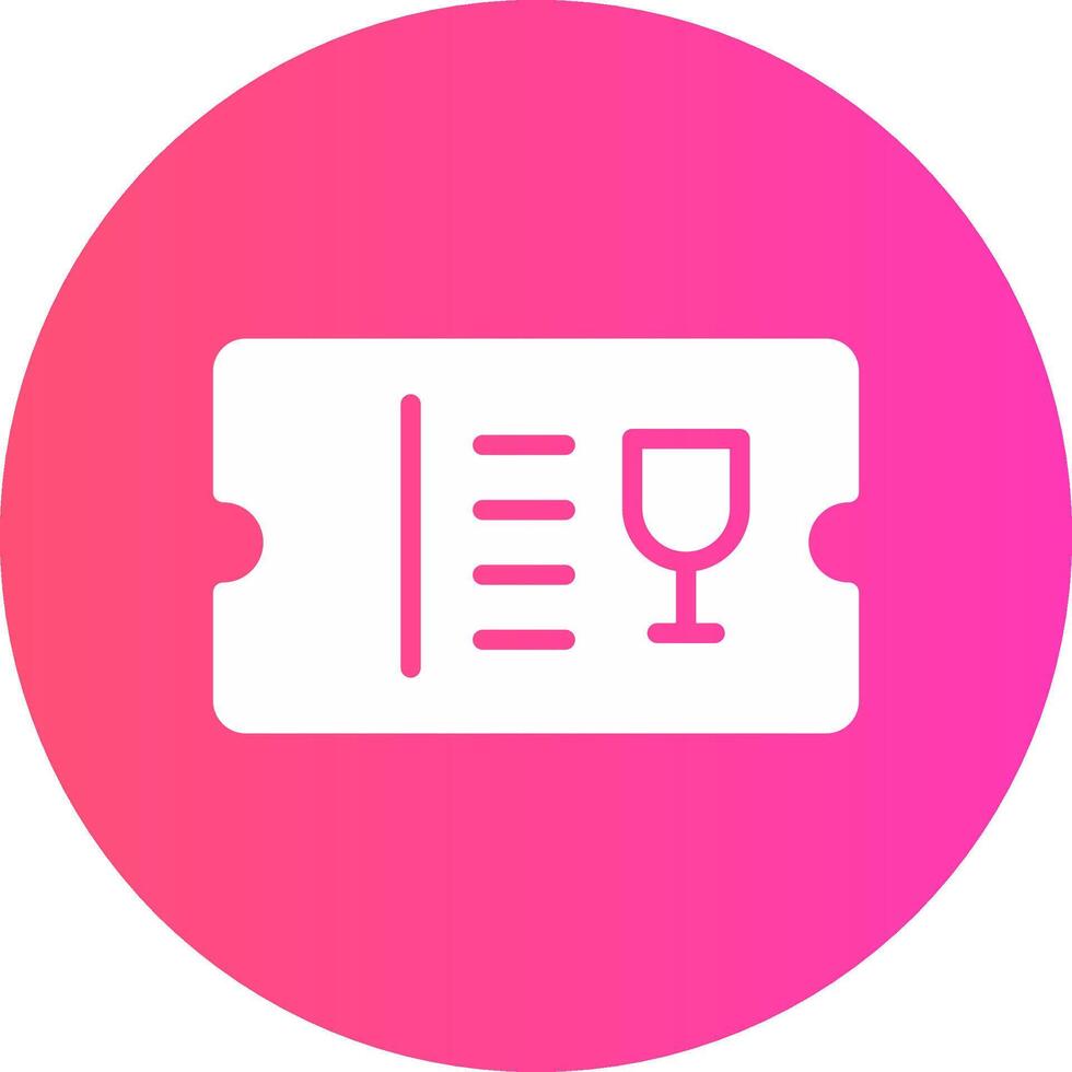 glyph Gradient Circle Design vector